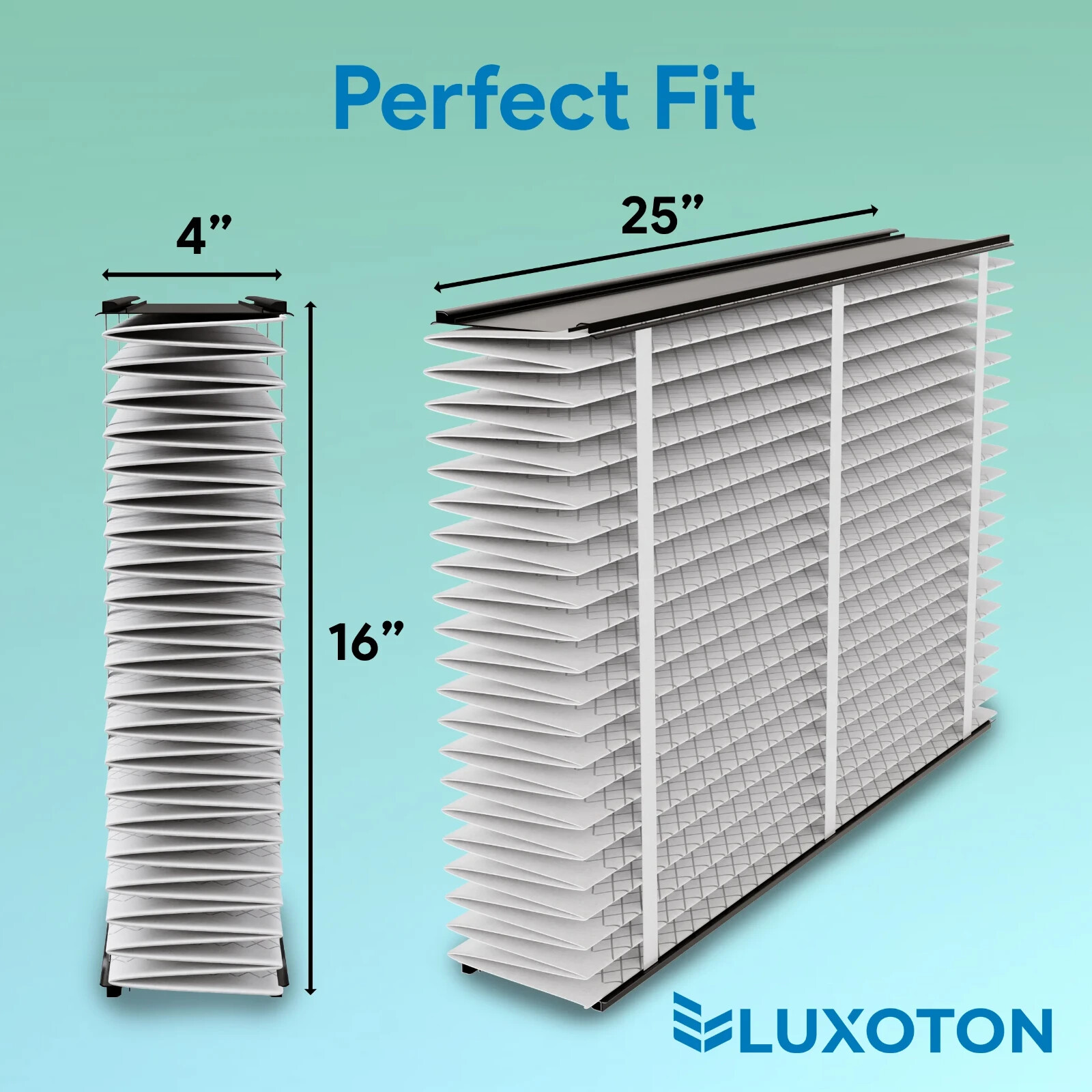 LUXOTON for AprilAire 413 Replacement Filter - 1 Pack Collapsible Furnace Filter