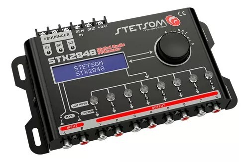 Stetsom STX2848/Digital Audio Processor/Dsp Crossover 2 Inputs 8 Outputs/Stetsom
