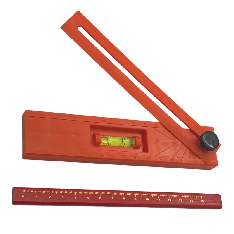 Woodworking Layout Tool Foldable Depth Measuring Ruler Angles Marking Ruler