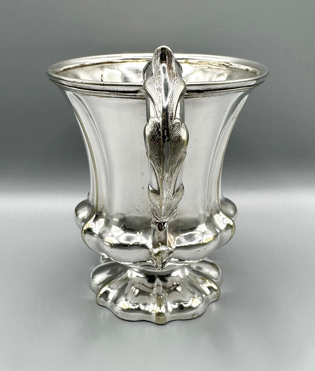 VICTORIAN CHRISTENING MUG SILVER PLATE ELKINGTON, MASON & CO 1854