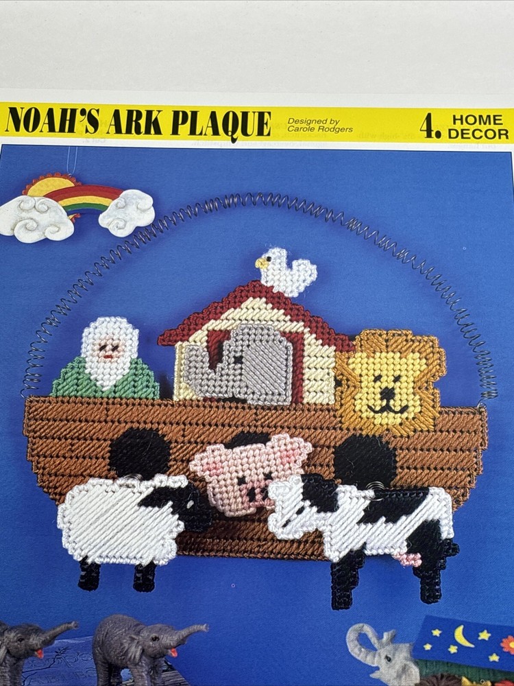 Noah's Ark Plaque Annie's Attic Plastic Canvas Pattern Page