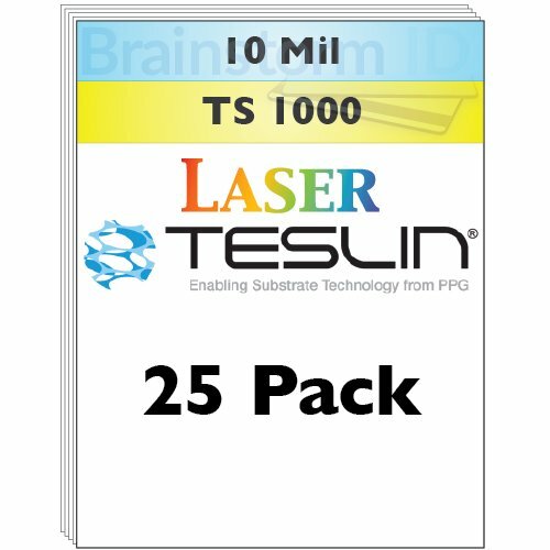 Laser Teslin Synthetic Paper (TS1000) For Making PVC-Like ID Cards - 25 Sheets