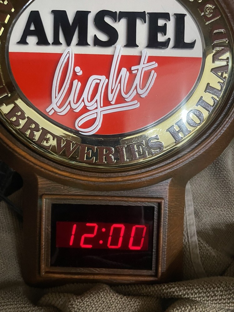 Amstel Light Imported Beer Sign Clock