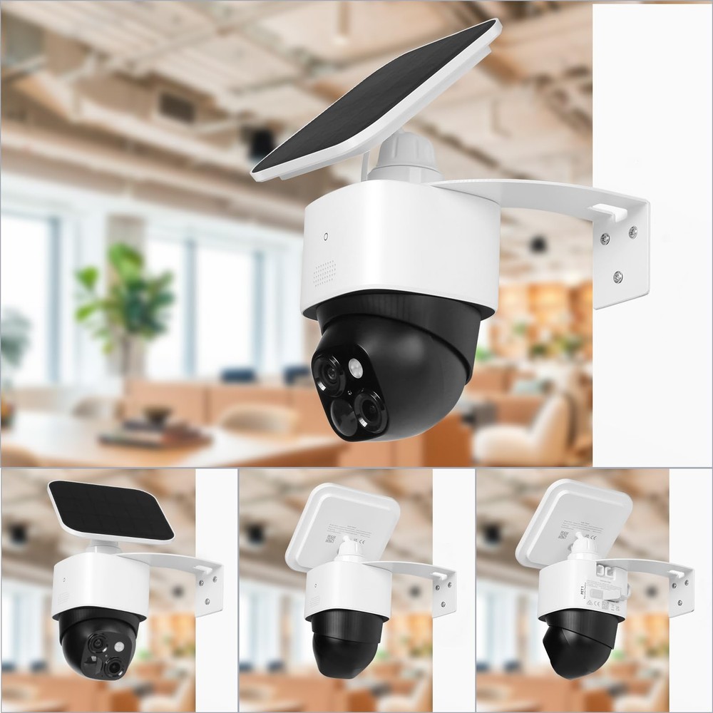 Uogw 2Pack Corner Wall Mount Bracket for Eufy Security SoloCam S340 Silver