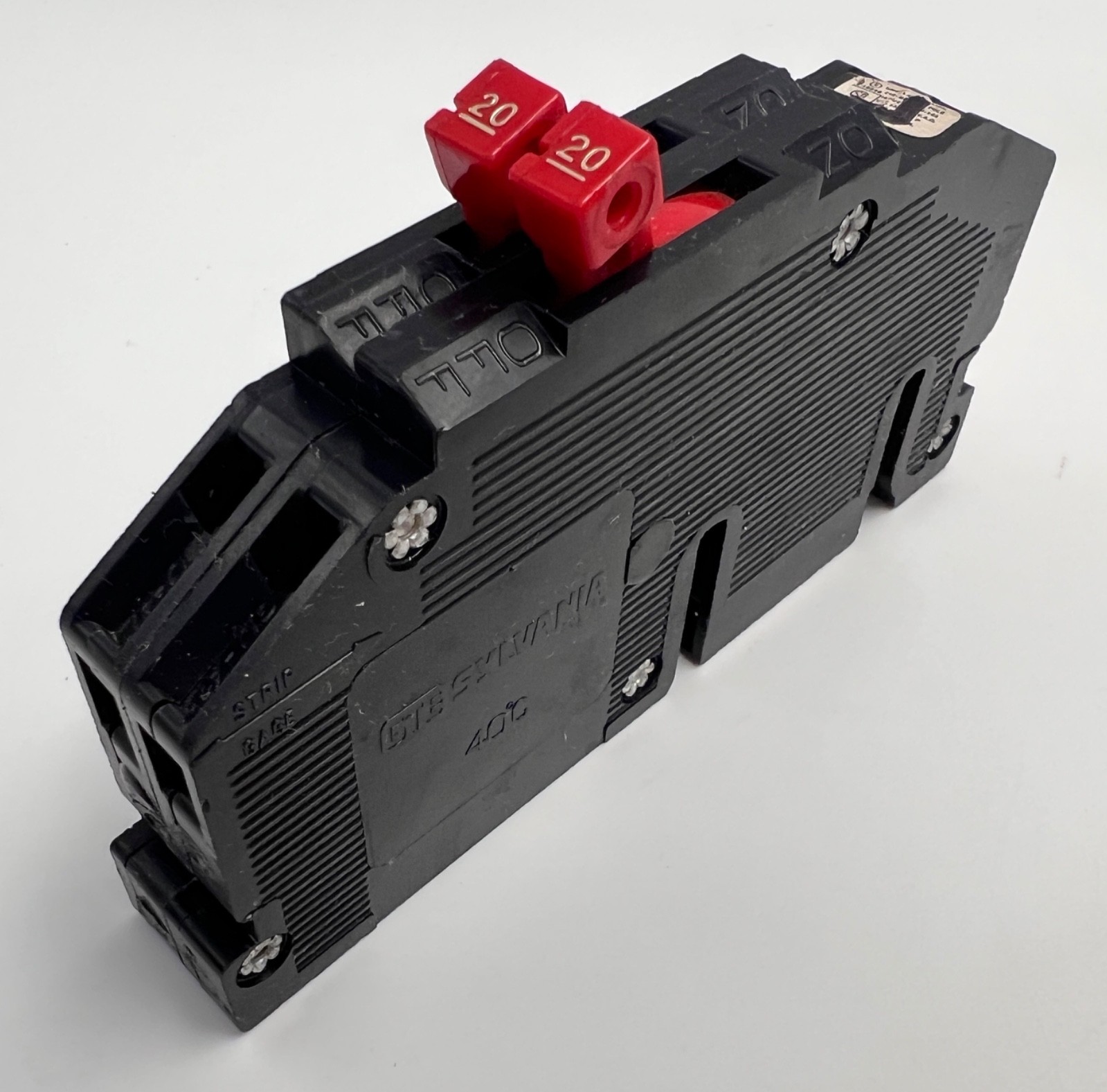 Zinsco 20 Amp 2 Pole Type RC38 Circuit Breaker 240V