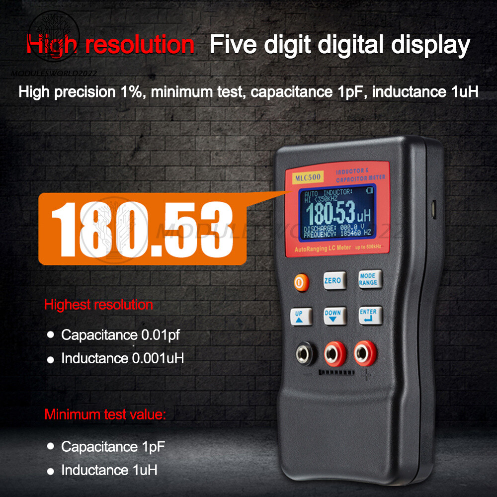 MLC500 Auto Range LCR Capacitance Inductance Meter Digital Capacitance Tester