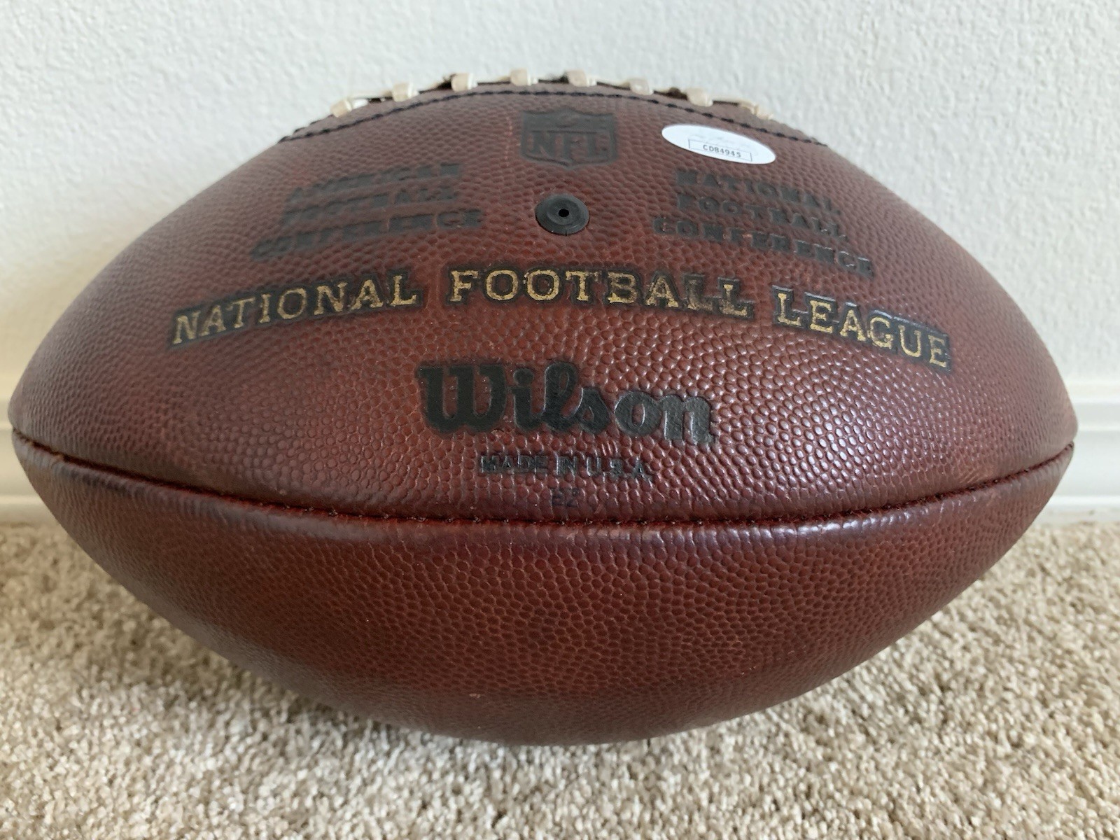 Minnesota Vikings NFL Game Ball, Auto’ed By Adrian Peterson, Jsa Coa