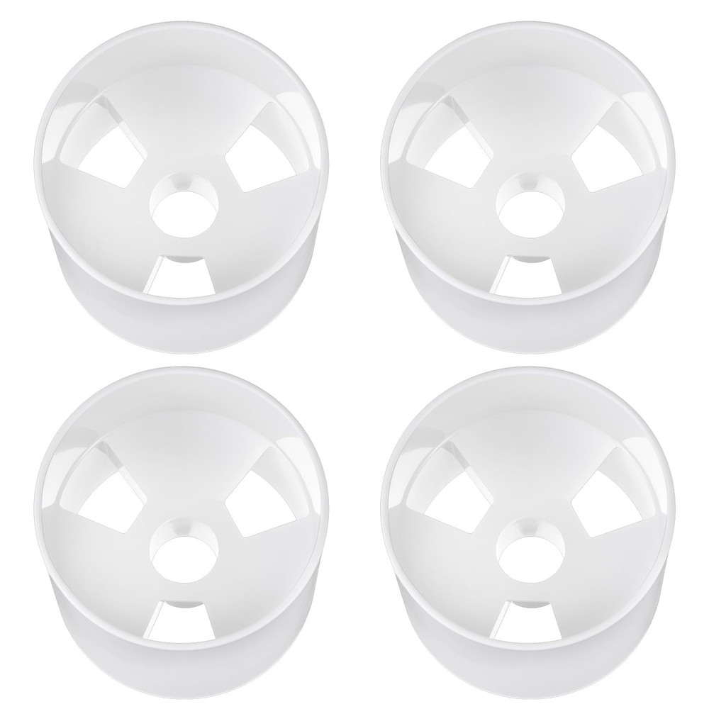 Golf Hole Cup Set - 2PCS Ivory White Plastic, 4 Deep, Durable Design