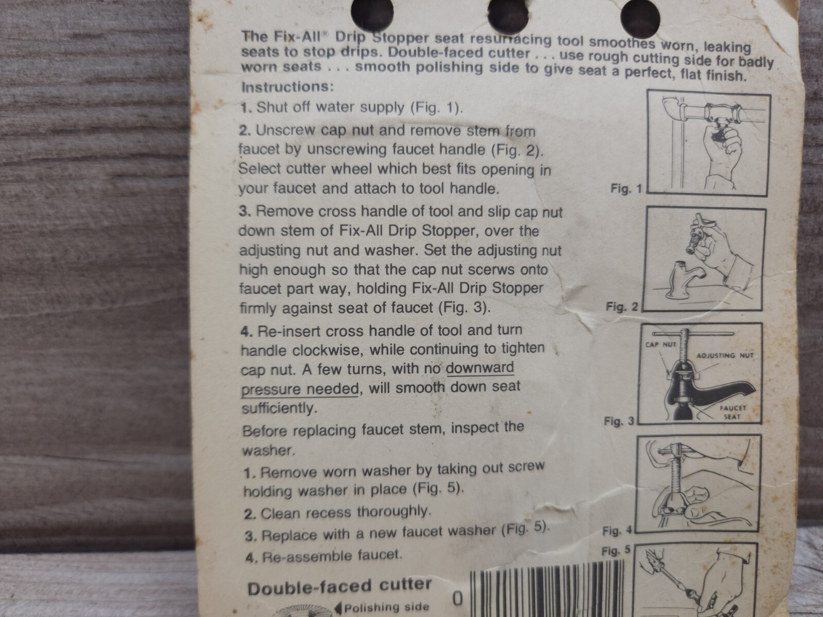 Vintage CS Fix All Faucet Drip Stopper No. 3120AC Vintage NOS Fix-All Smoothes