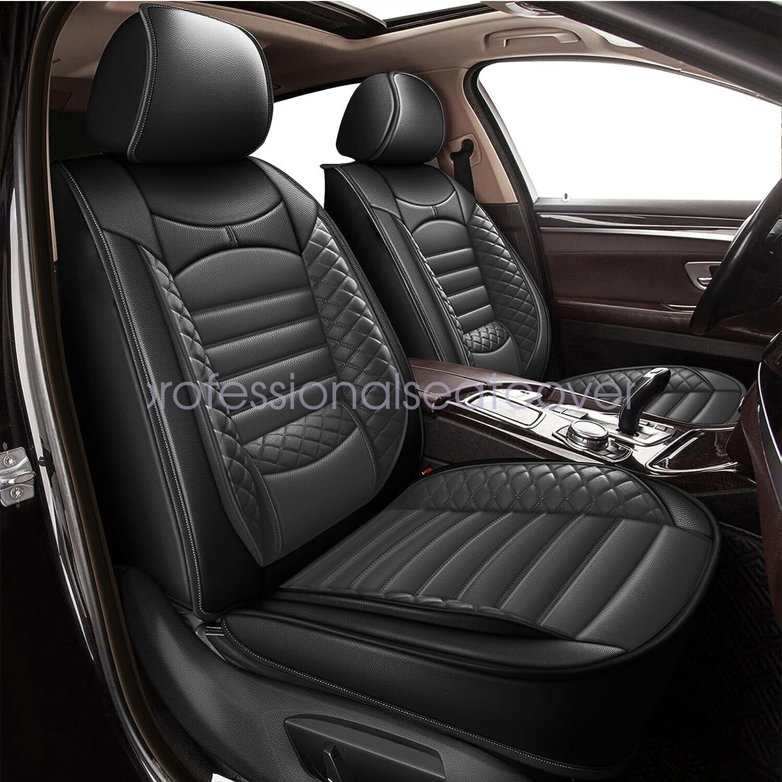 For Nissan Rogue 2010-2023 Full Set Car 5-Seat Covers Waterproof Leather Cushion