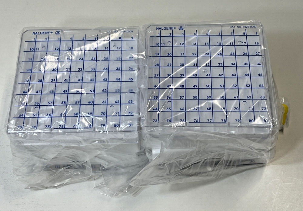4pk CryoBox Nalgene 5026-0909 1.2/2.0 ml 9x9 Array PC - New