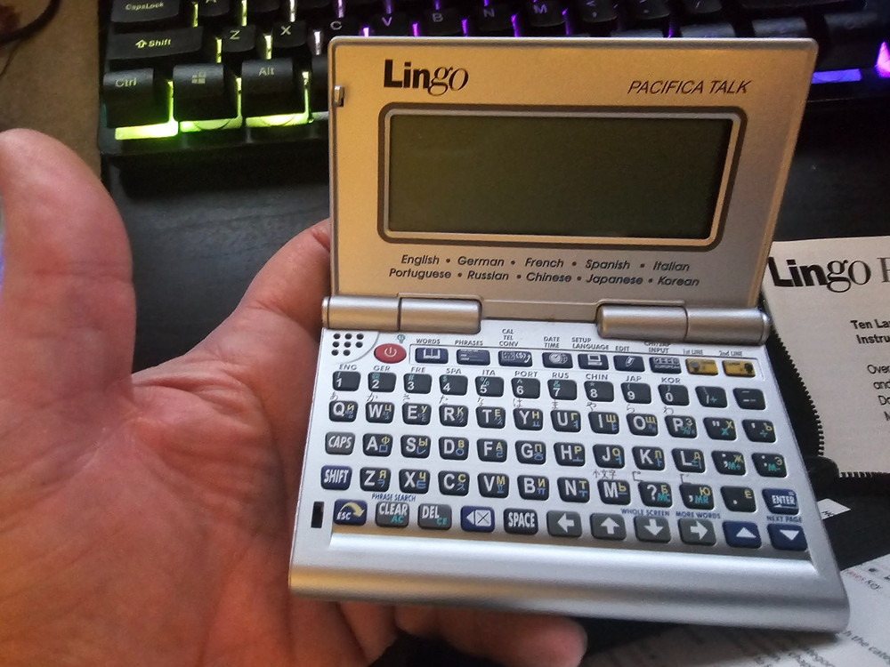 LINGO Pacifica Talk TR-2203 10 Language Talking Translator Complete Never Used