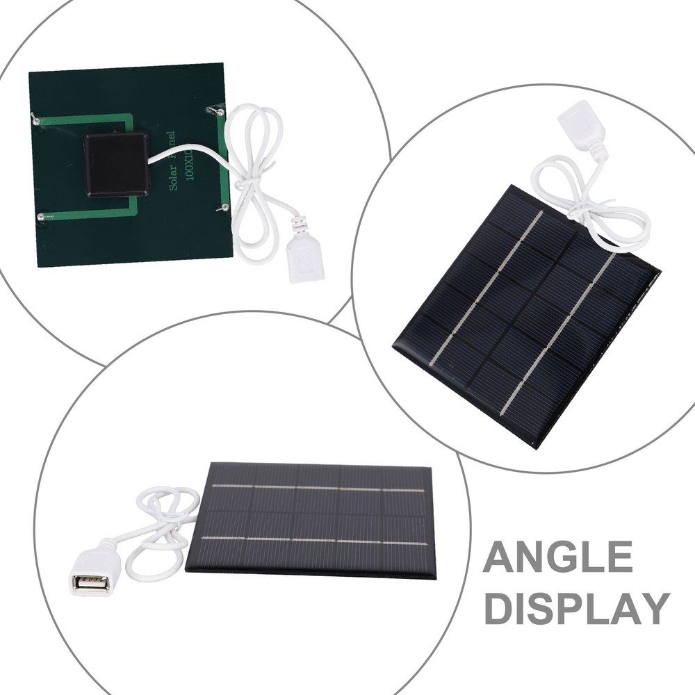 Portable Solar Panel 5W 5V Excellent Low Light Performance Compact Design