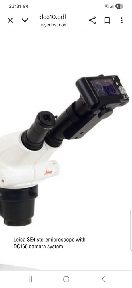 Leica DC160 camera adapter for microscope