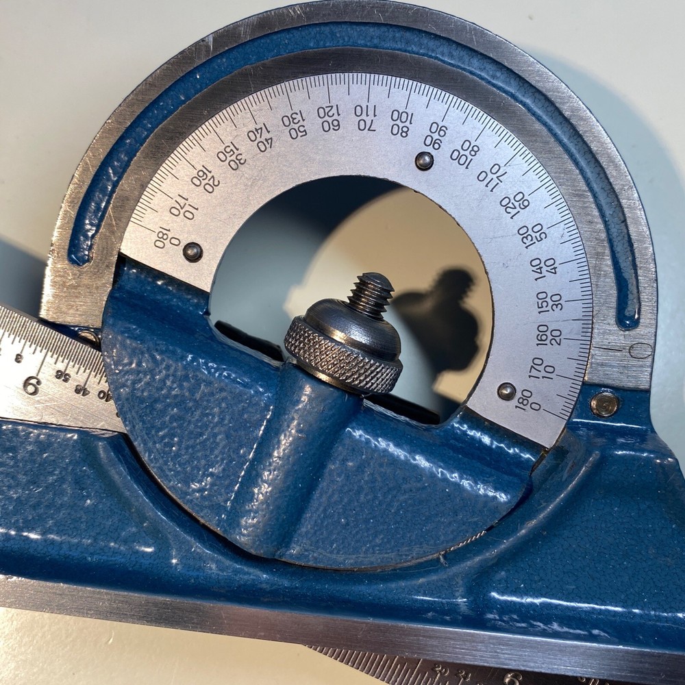 DASQUA Protractor + 12" Combination Square Blade Tempered