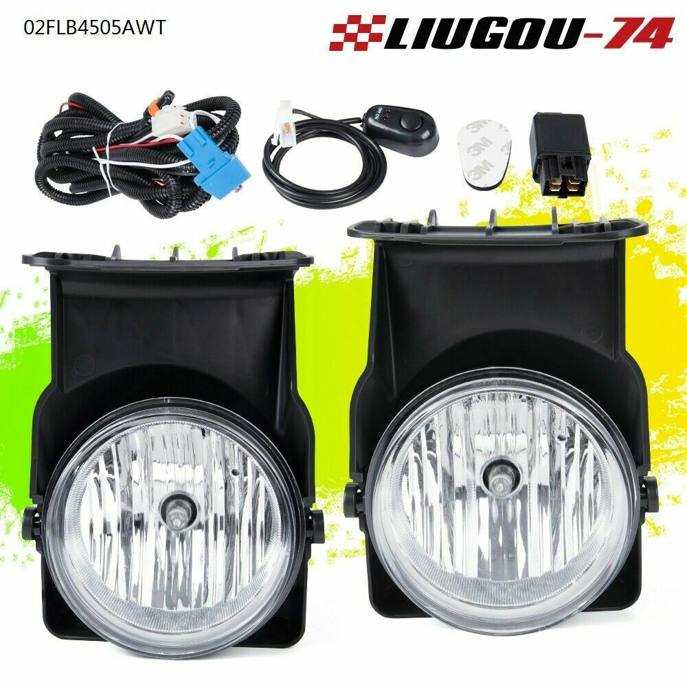 Fit For 03-06 GMC Sierra 1500 2500 3500 Clear Lens Fog Lights+Wiring+Switch USA