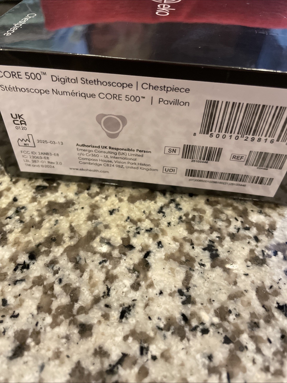 FIGS Eko CORE 500 Digital Stethoscope - Chestpiece Only - Free Shipping