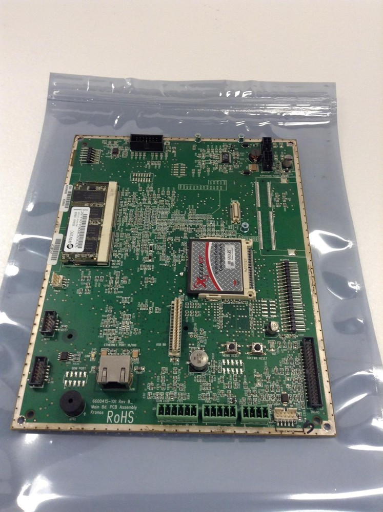 KRONOS 6600415-101 Time Clock Main Board w/ 128MB XceedCf Compact Flash, WORKING
