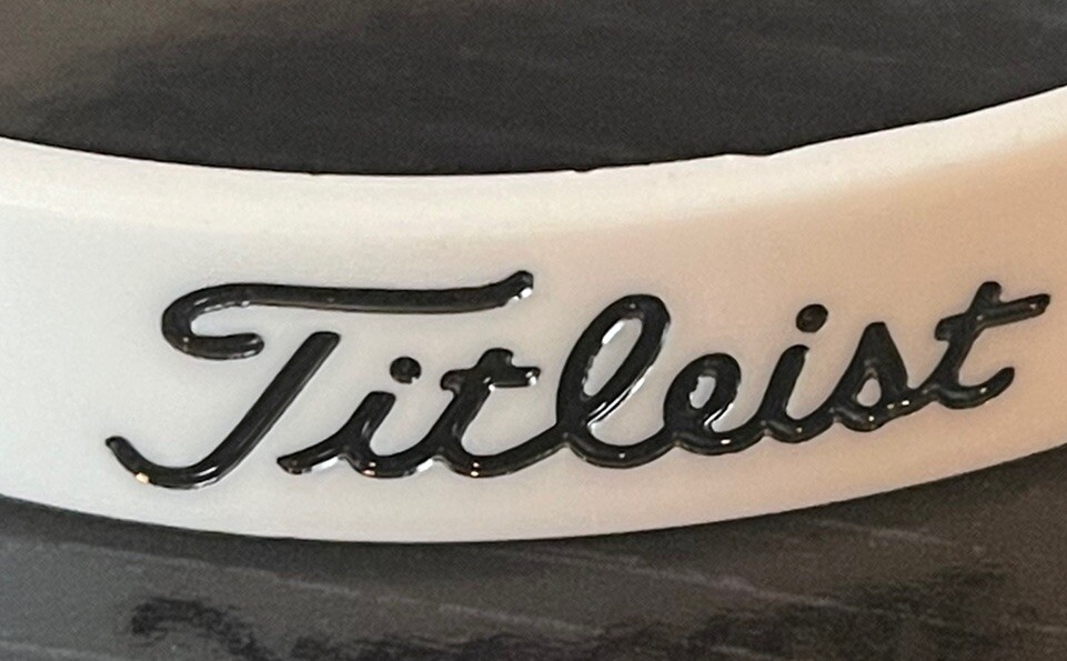 Titleist #1 rubber wristband bracelet - White/black/red Pro V1 Golf - Adult Size