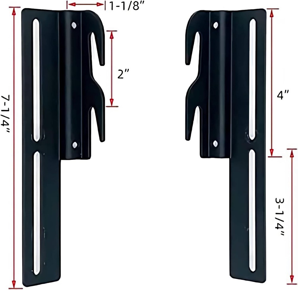 2Pcs #711 Bolt-On to Hook-On Bed Frame Conversion Brackets