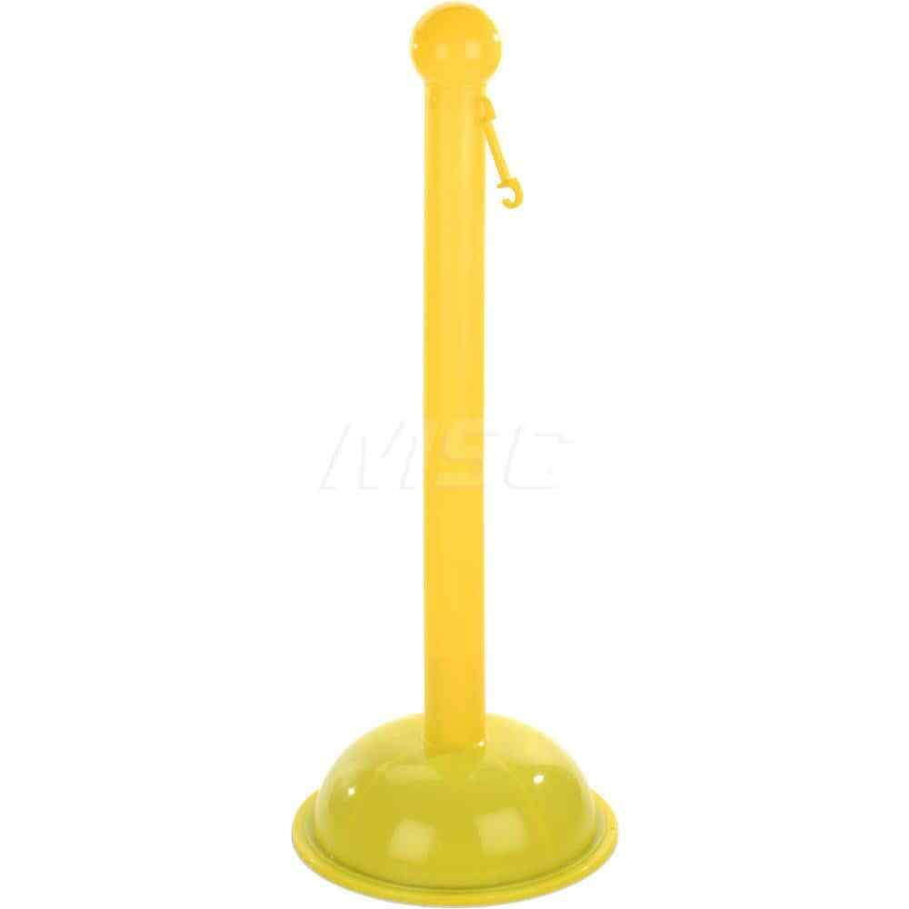 PRO-SAFE 41" Yellow Warning Post Plastic Post