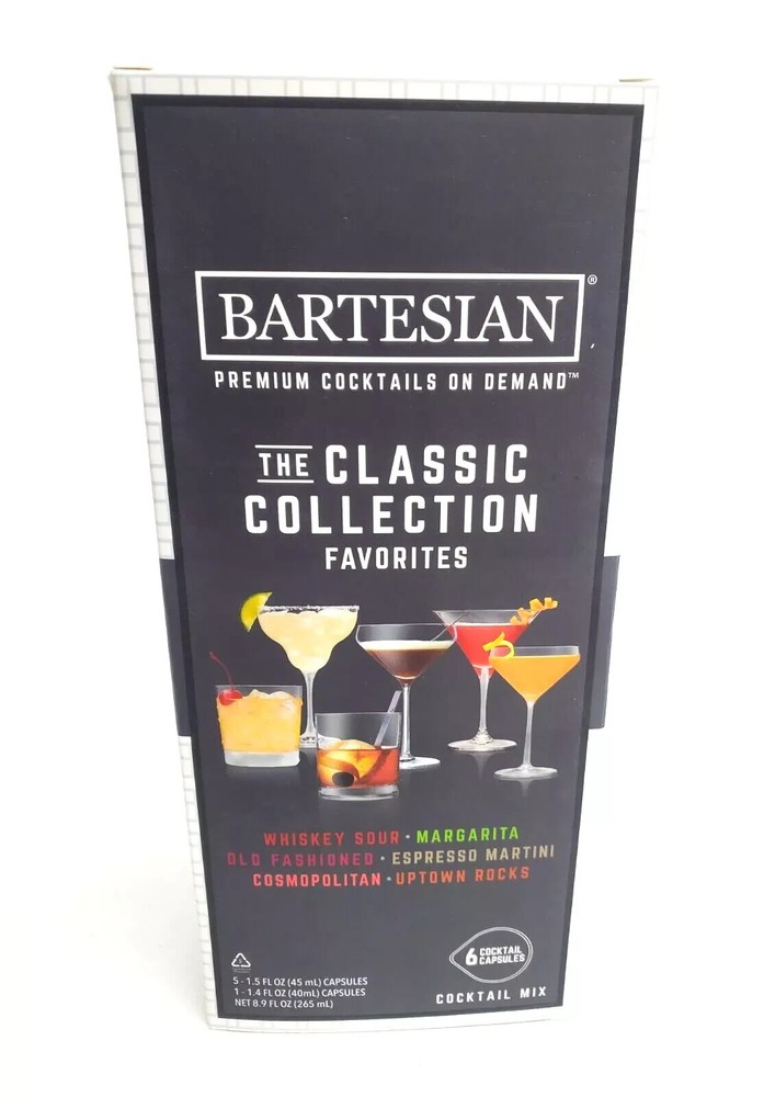 Bartesian Classic Collection 6 Pack Cocktail Mixer Capsules