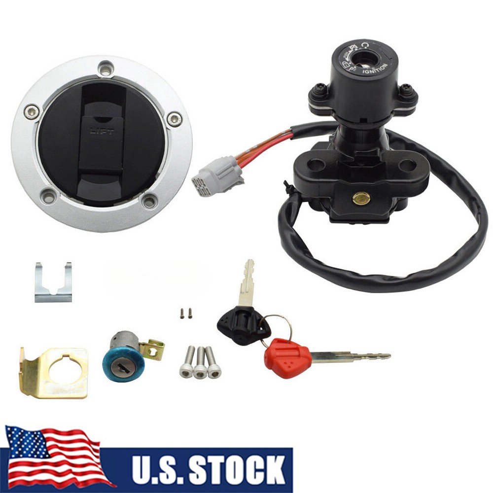 Ignition Switch Fuel Gas Cap Seat Lock Keys For Suzuki GSXR 600 750 1000 05-18