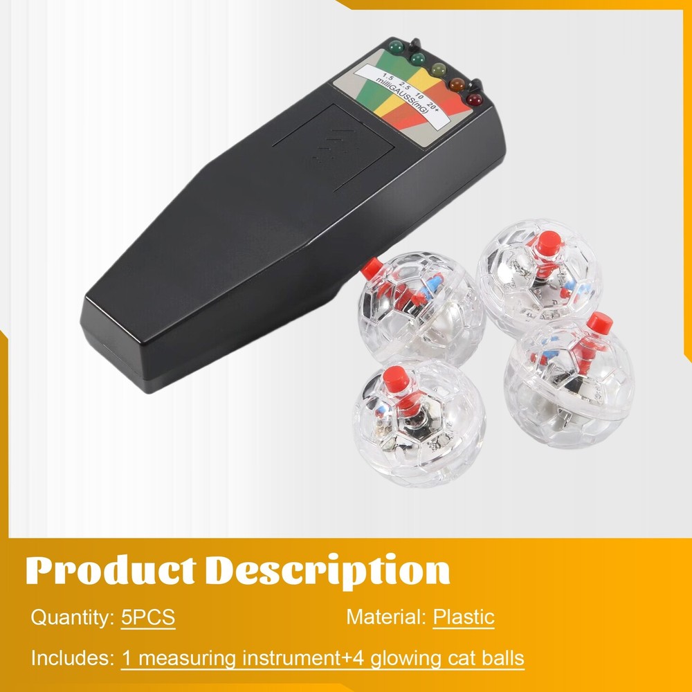 Ghost Equipment Kit, EMF Meter and 4 Pcs Motion Light Balls, Emf Meter8953