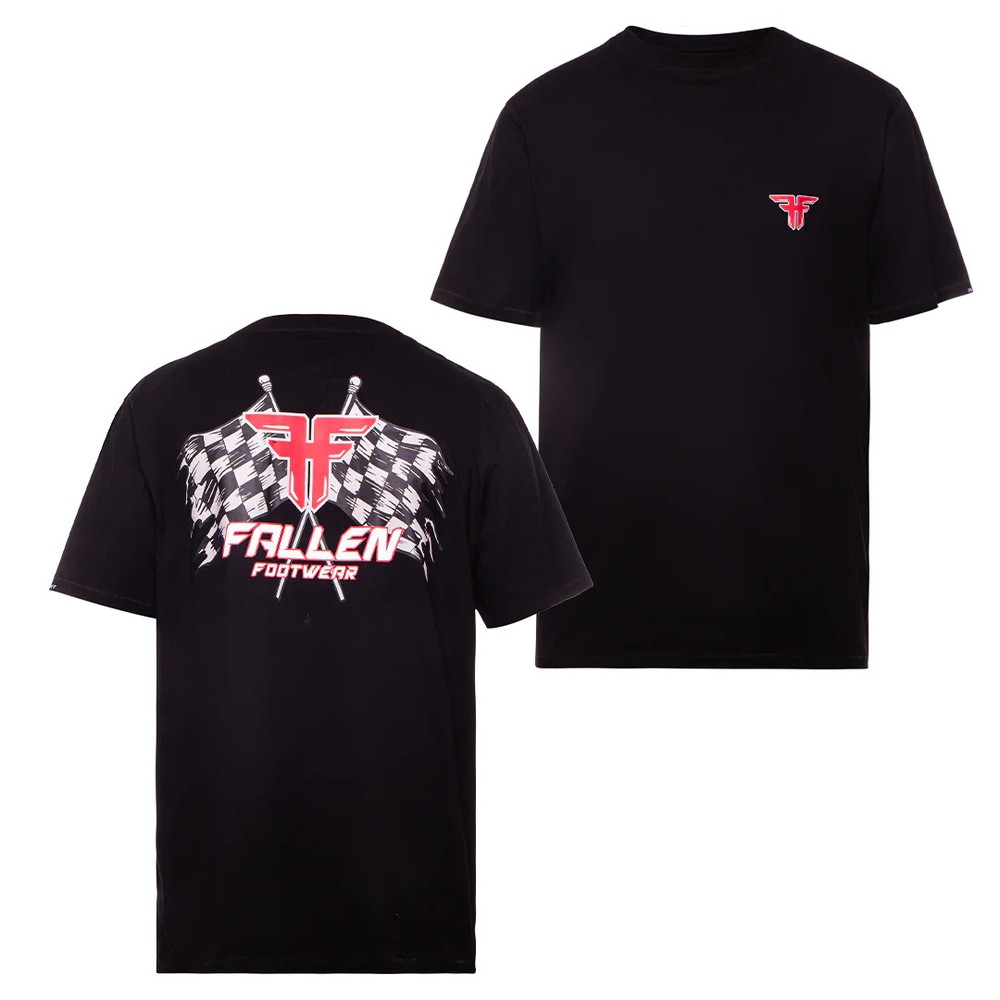 Daytona Tee Black/White