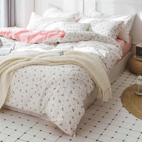 Floral Size Comforter Set, Pink White Queen Pink White Floral Comforter Set