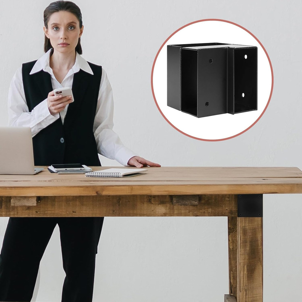 Workbench Corner Brackets, 8 Pcs Steel Workbench Kit for Custom Workbench Shelvi