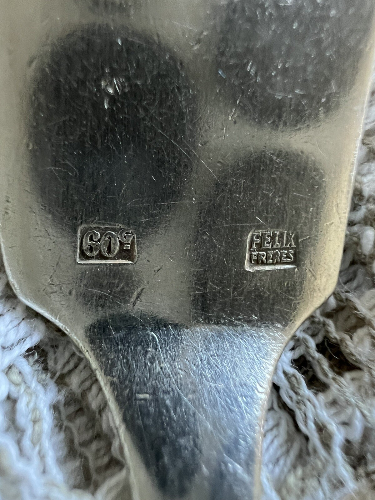 Antique Felix Freres 90/100/60 Silverplate Flatware Set of 22 Pc Toulouse France