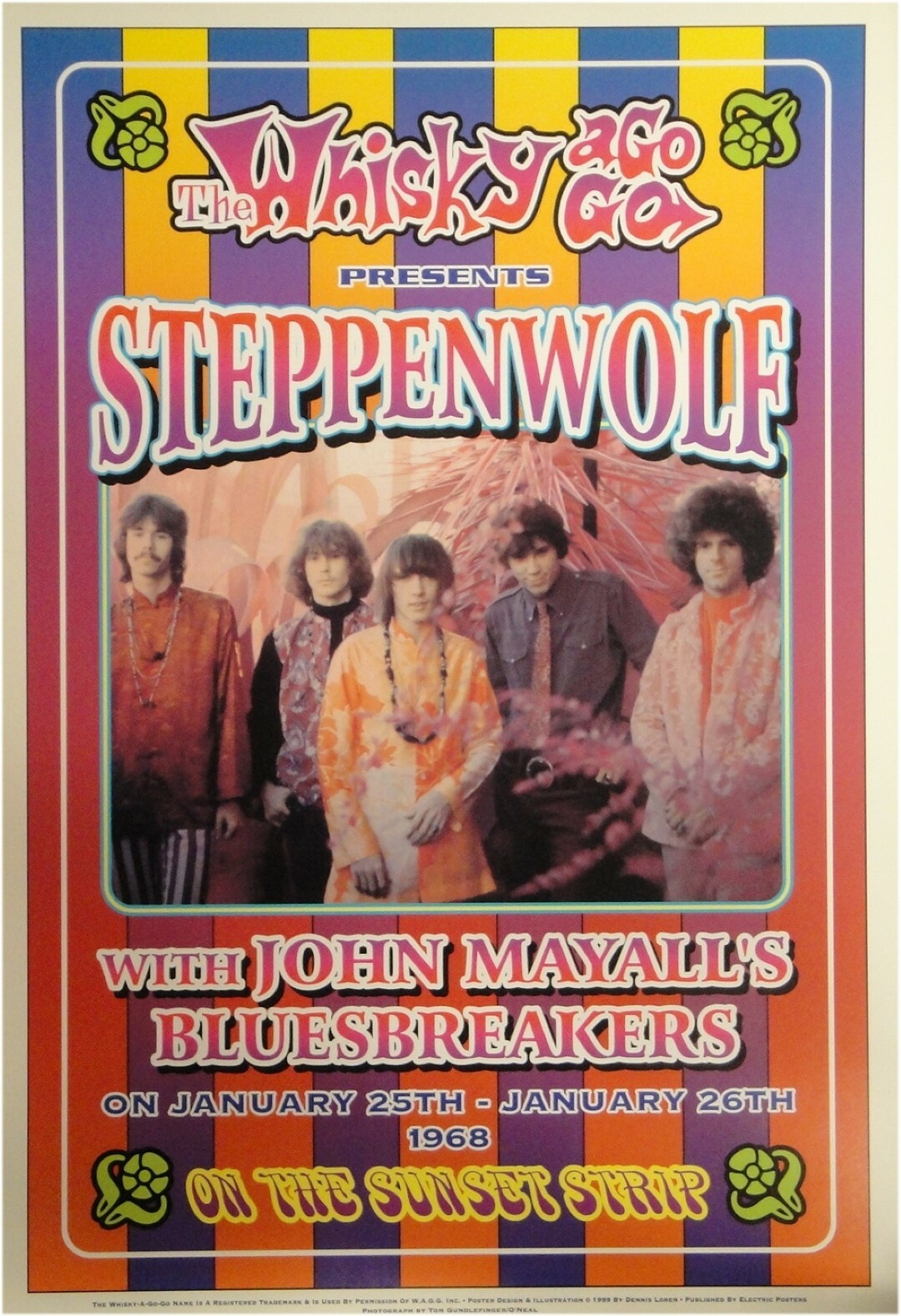 Steppenwolf John Mayall's Bluesbreakers Whisky a Go Go 13x19 UNSIGNED Poster