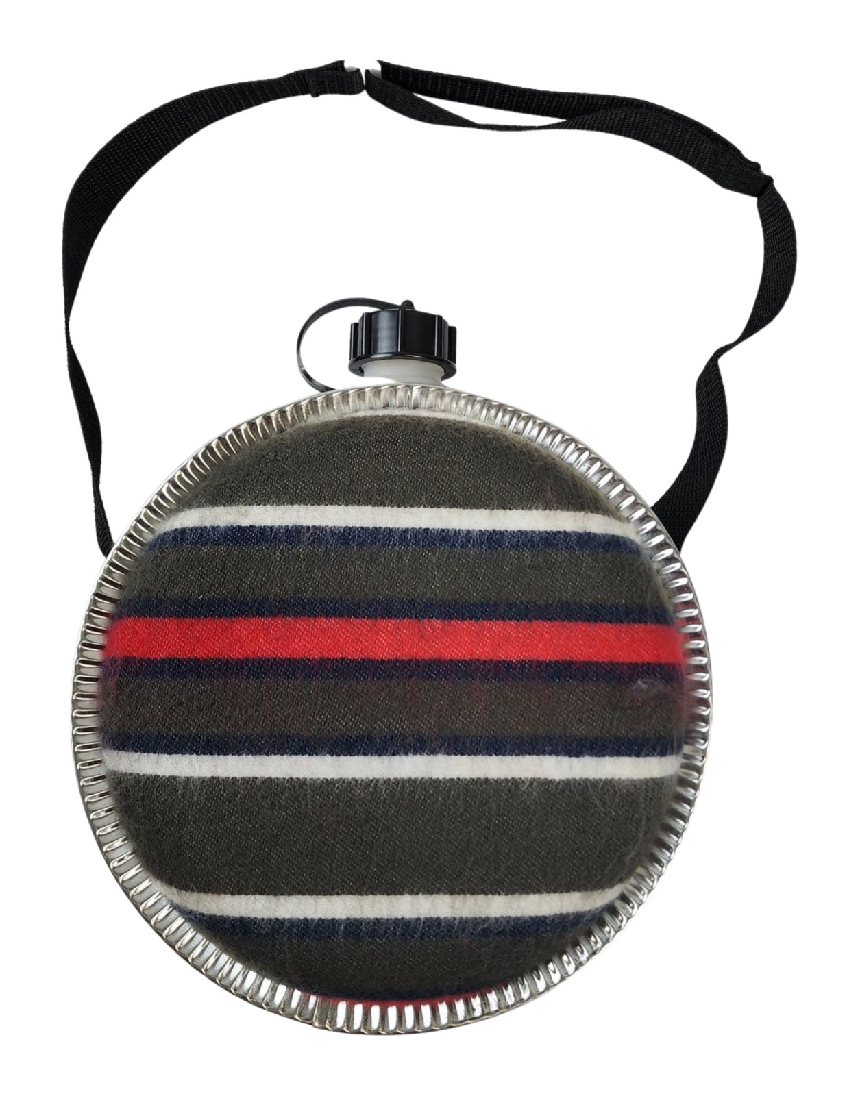 4 Qt Stansport Round Canteen Blanket Lined with Shoulder Strap- New*mocinc.1982*