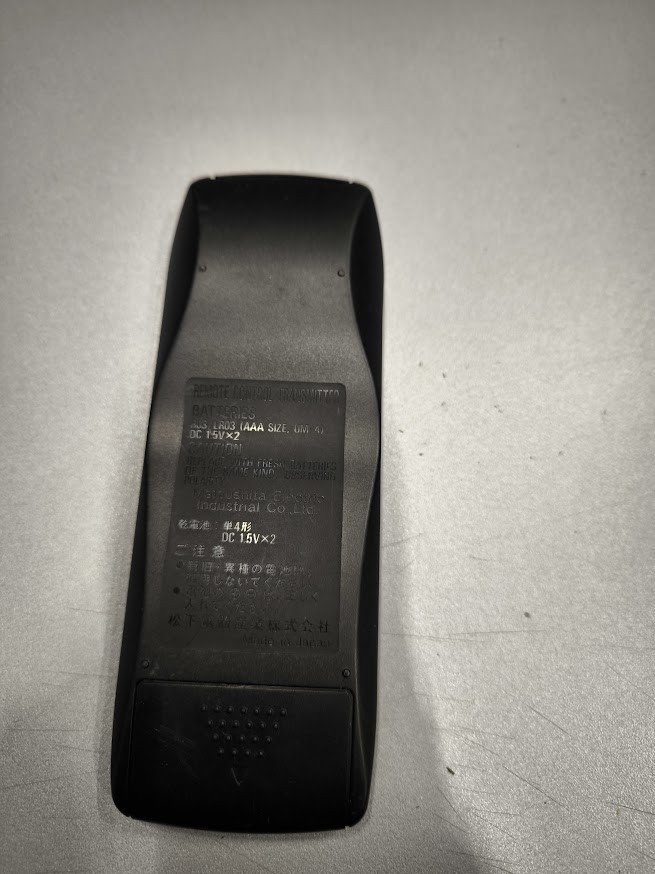 Technics RAK-SA179XH Remote Control - Used, Fully Functional