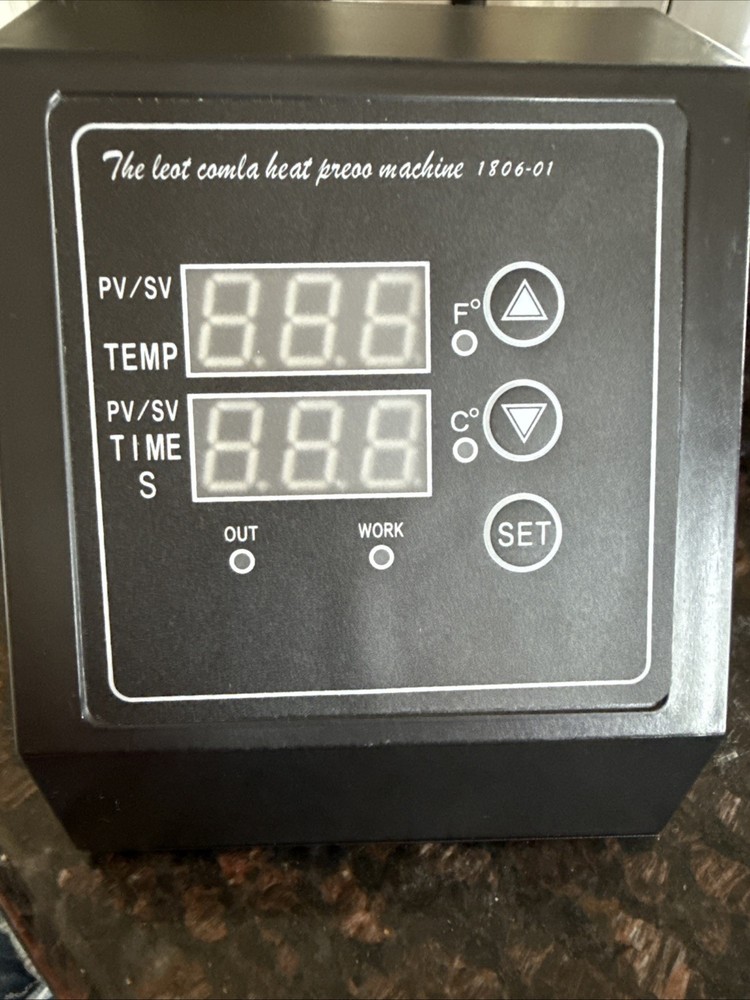 110V Digital Control Box Controller For K Type Heat Press TShirt Mug Plate Cap