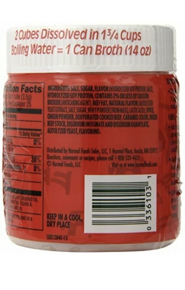 Herb-Ox Beef Bouillon Cubes, 25-Count