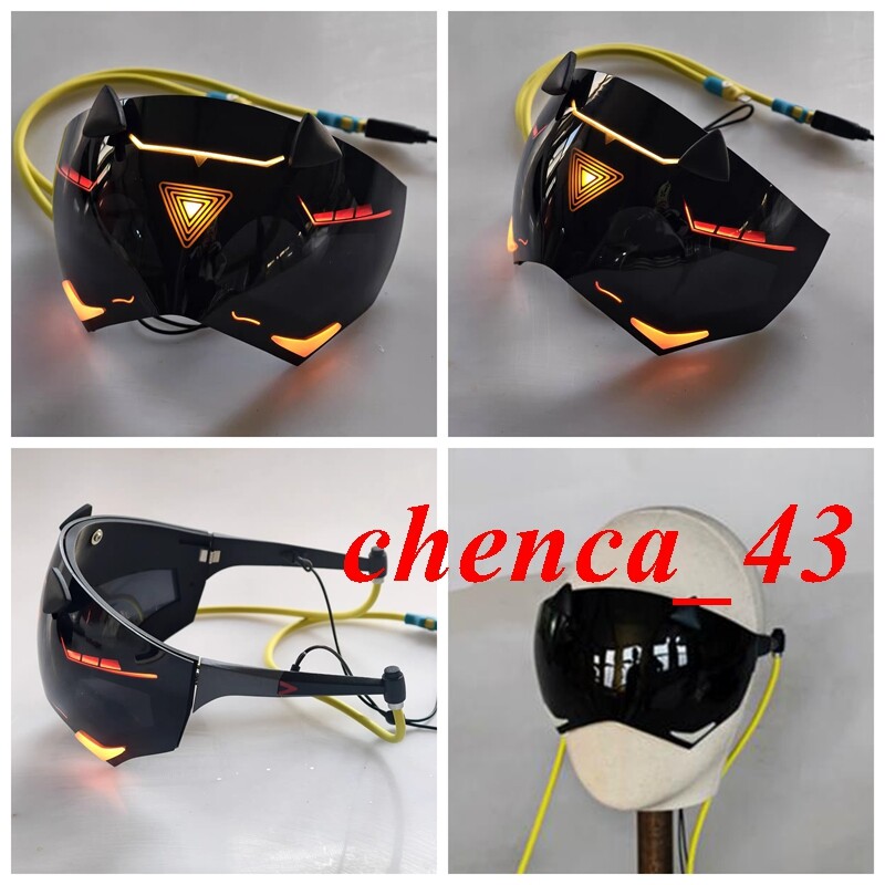 Zenless Zone Zero Trigger Eyeshade Half Face Mask Led Face Shield Remote Control