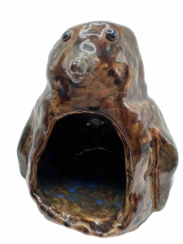 Penguin Candle Holder Signed