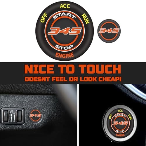 Push Start Button Cover for Dodge Challenger Charger Durango Go Mango