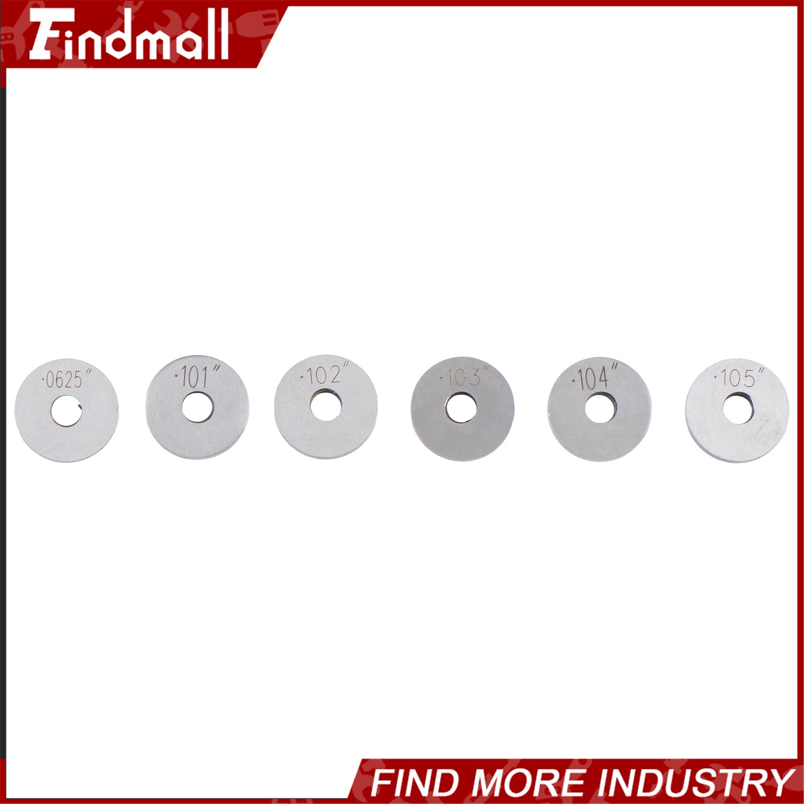 Findmall 0.050" to 1" 36 PCS Steel Round Space Gage Block Hardened Set