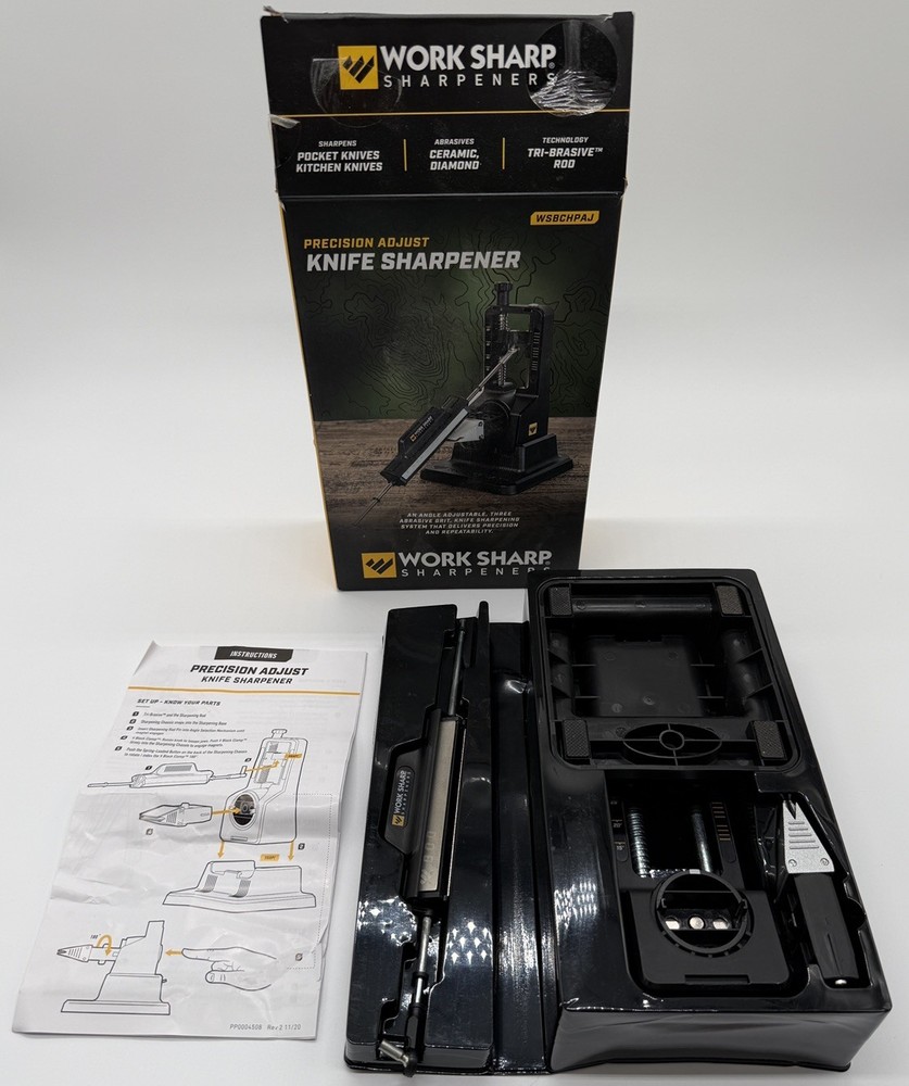 Work Sharp Precision Adjust Knife Sharpener Kit WSBCHPAJ EUC