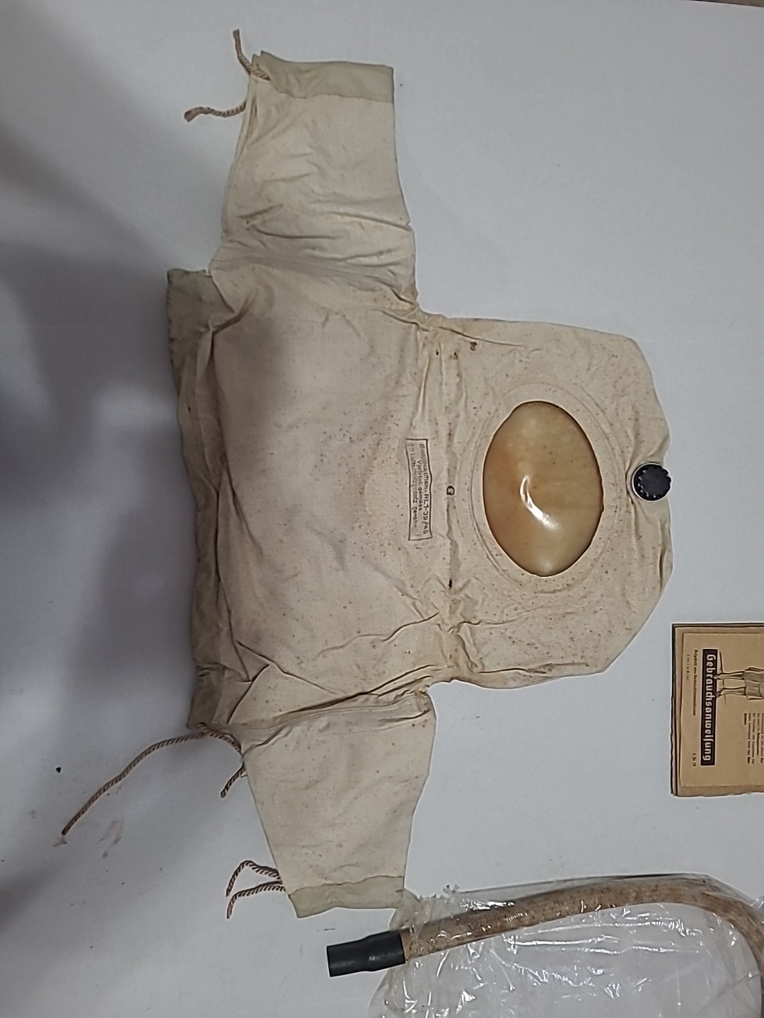 (2) RARE German Child Gas Jacket WWII NOT COMPLETE