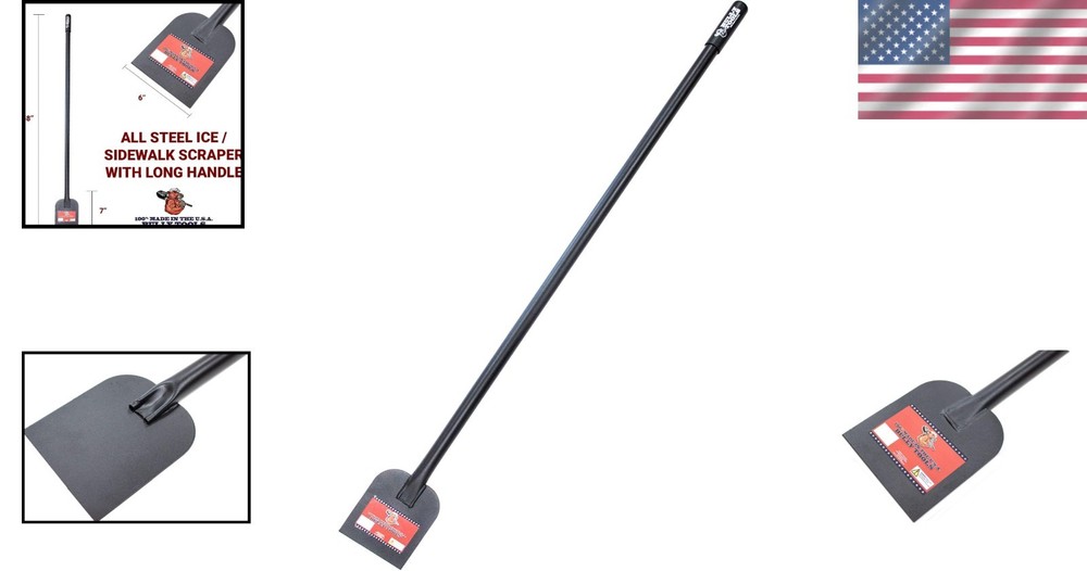 USA-Made Ice Scraper - Durable Construction