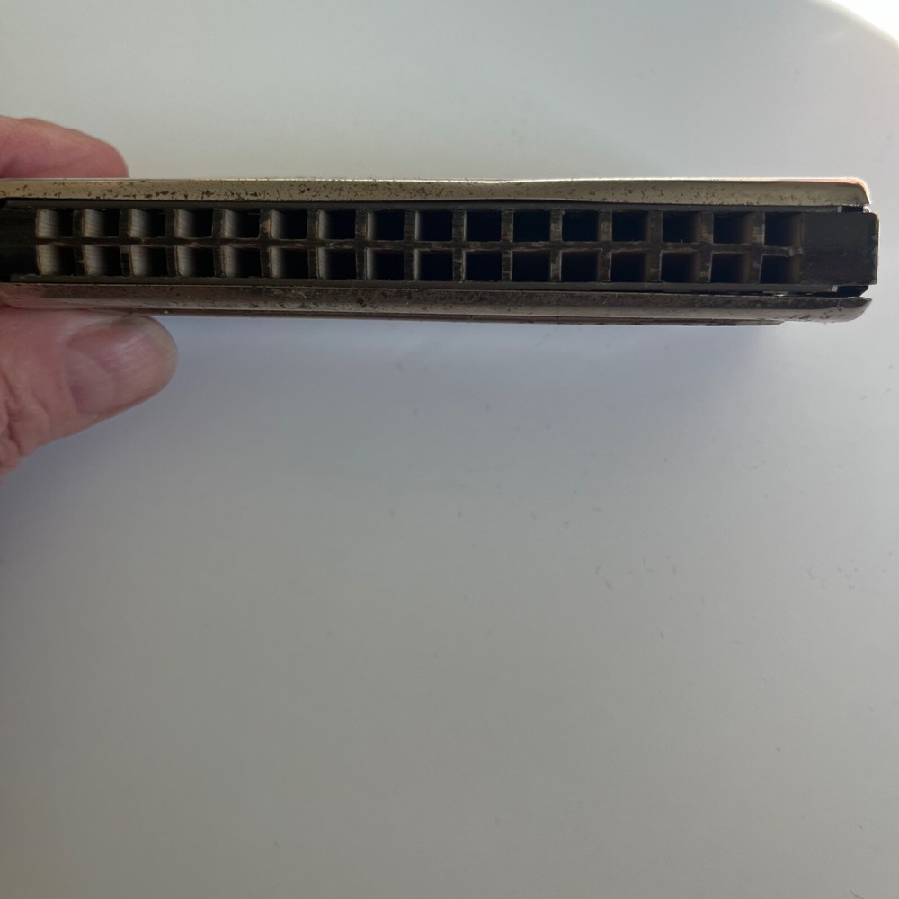 Vintage M. Hohner The Echo Harp Double Sided Harmonica Germany