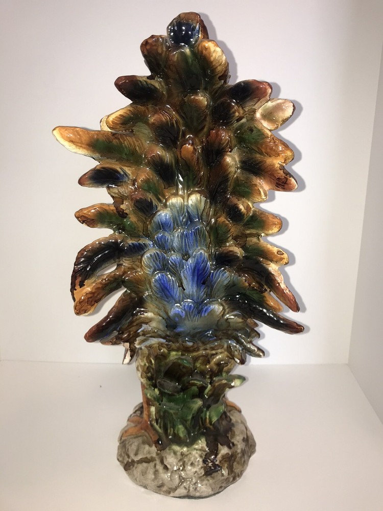 Large Vintage Ceramic Rooster Sculpture