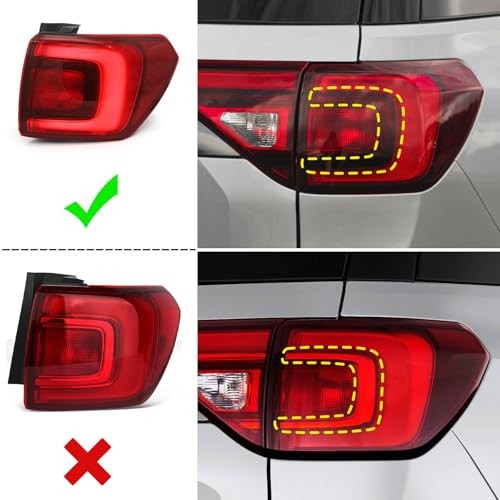 Tail Light Assembly Compatible with GMC Acadia 2017 2018 2019 Passenger/right