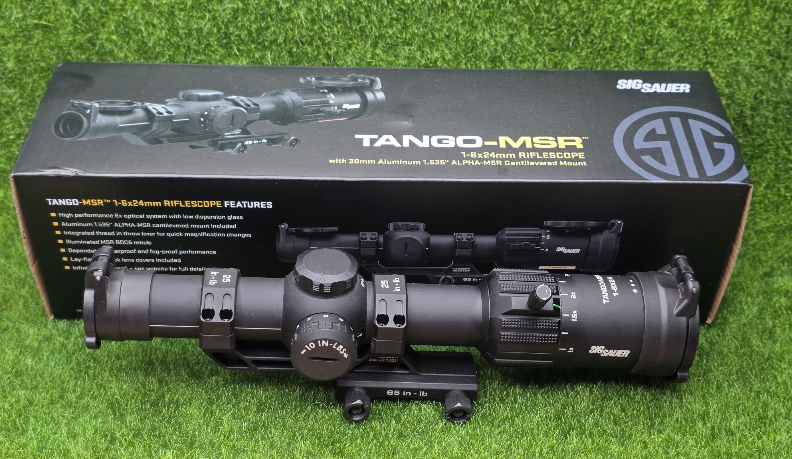 Sig TANGO-MSR 1-6x24mm Scope w/ Illum. Red MSR BDC6 Reticle  SOT61000 - USED