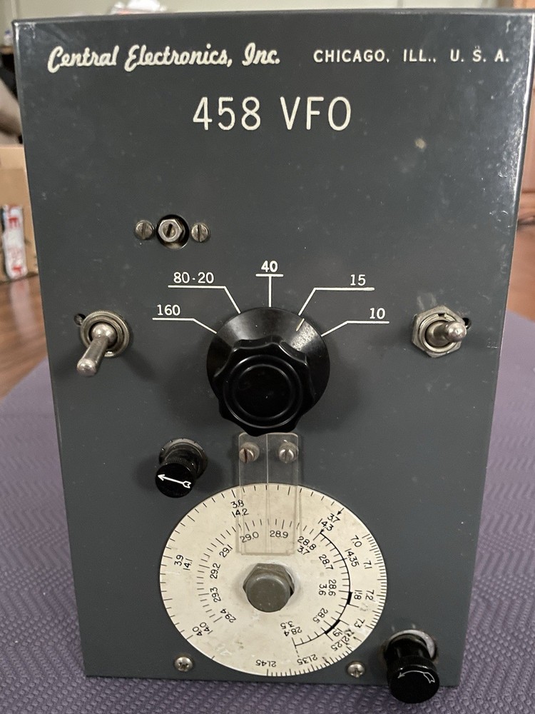 Central Electronics 458 VFO for 20A Exciter/Transmitter, Calibrated & Tested