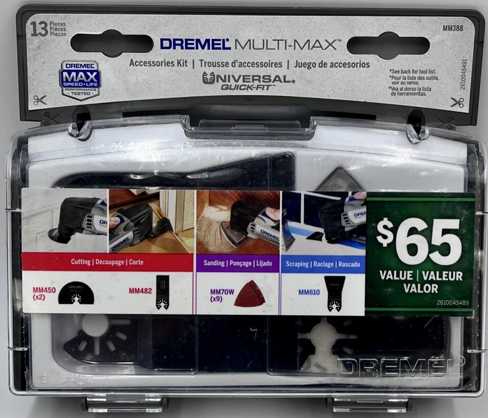 Dremel MM388 Multi-Max Accessory Kit, 13-Piece